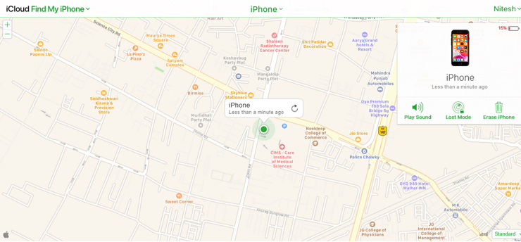 Now you can track the device and check exact location on the map